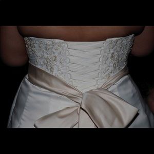 Wedding gown. And matching flower girl dress